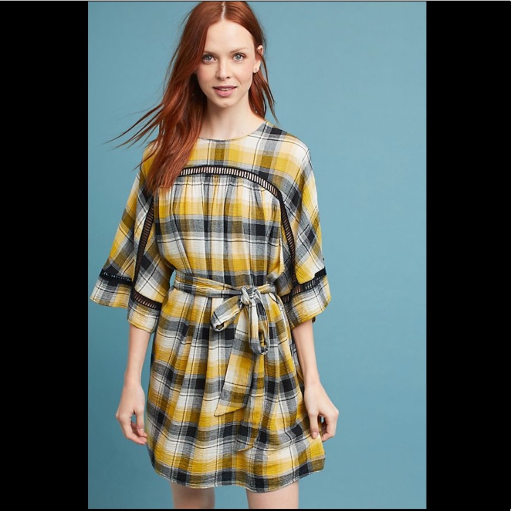 Tie-Waist Kimono Tunic Dress